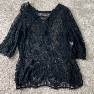 Lacey 3/4 sleeve cover up